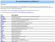 Tablet Screenshot of lists.squeakfoundation.org